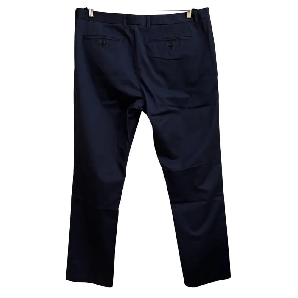 Bonobos Monday Slim Navy Blue Dress Pants 38x32 Cotton Tailored Business Casual